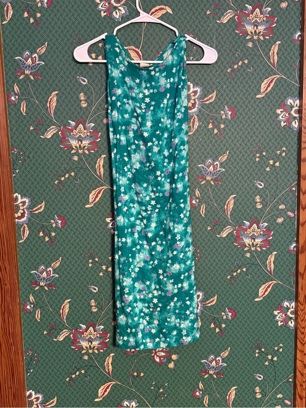 Vintage Teddi Women’s Green Floral Sun Dress